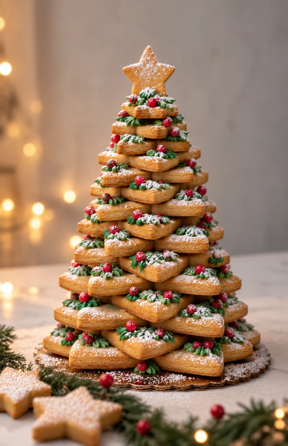 Árbol de galletas navideñas, fotografía del catálogo