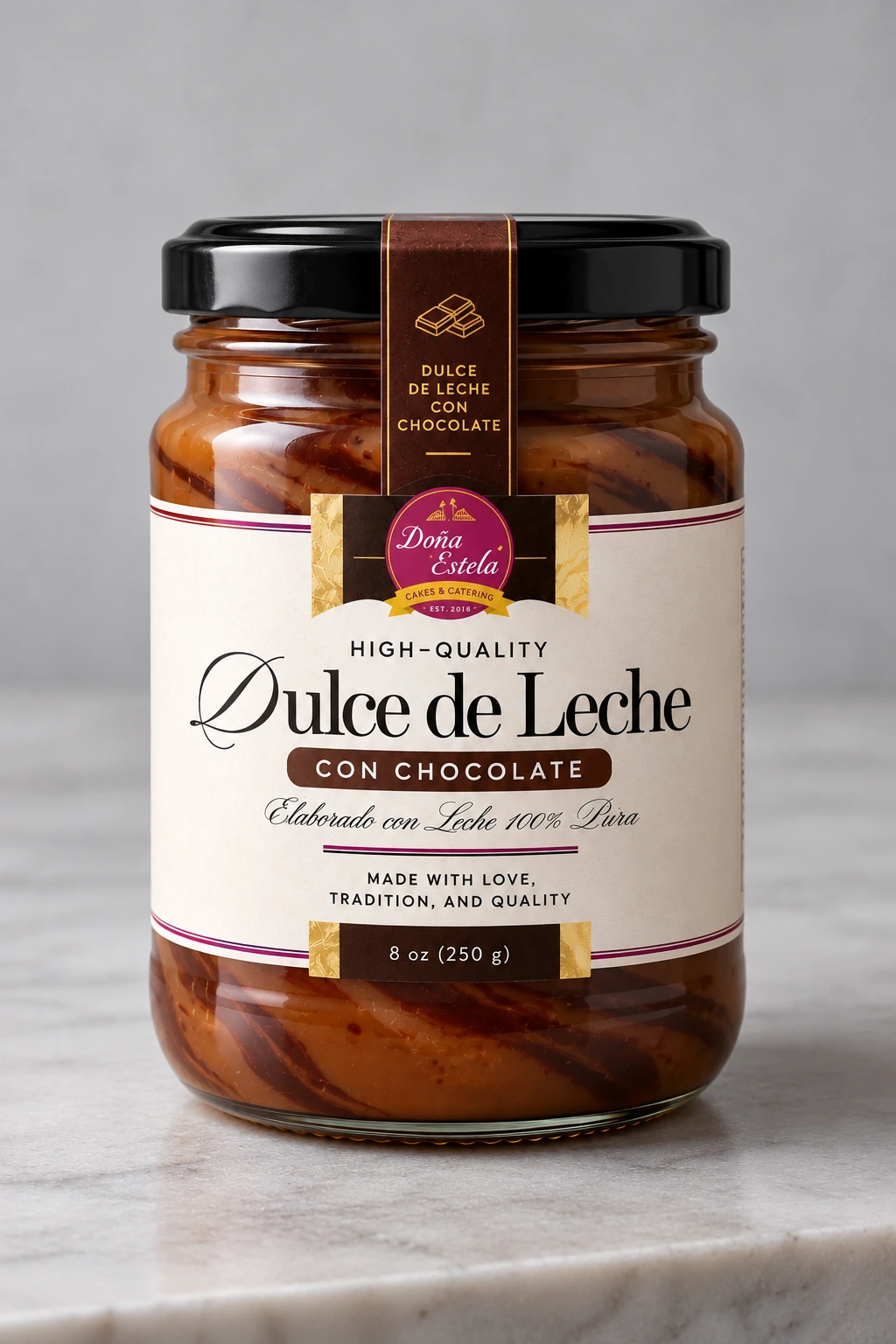 Dulce de Leche con Chocolate, fotografía del catálogo